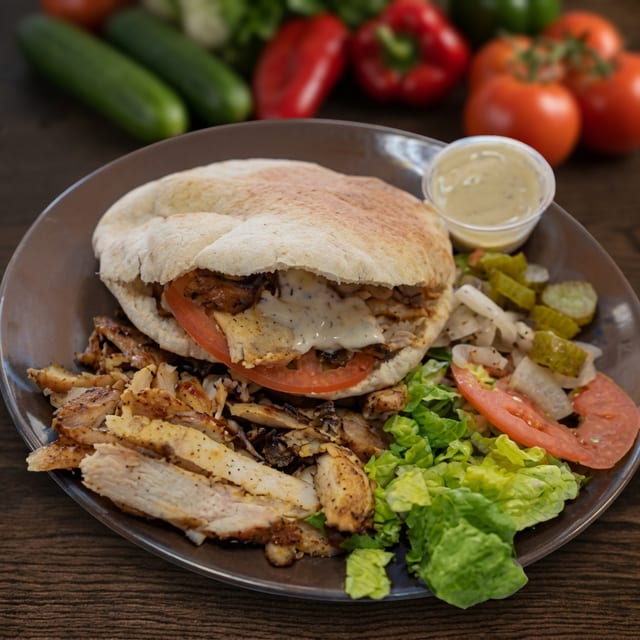 Chicken Shawarma Pita.