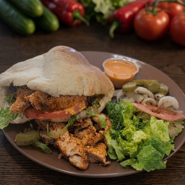 Spicy Chicken Pita.